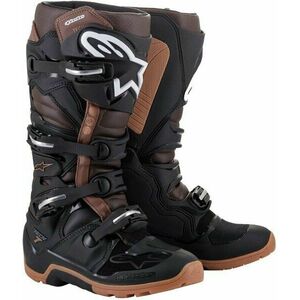 Alpinestars Tech 7 Enduro Boots Black/Dark Brown 47 Cizme de motocicletă imagine
