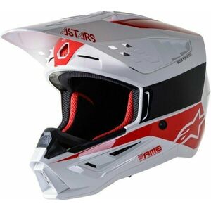 Alpinestars S-M5 Bond Helmet White/Red Glossy L Casca imagine