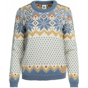Dale of Norway Vilja Womens Knit Sweater Off White/Blue Shadow/Mustard XS Săritor imagine