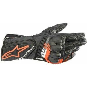 Alpinestars SP-8 V3 Leather Gloves Black/Red Fluorescent L Mănuși de motocicletă imagine