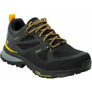 Jack Wolfskin Force Striker Texapore Low M Black/Burly Yellow 41 Pantofi trekking de bărbați imagine