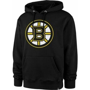 Boston Bruins NHL Imprint Burnside Pullover Hoodie Jet Black S Hanorac imagine