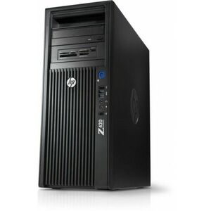 Workstation HP Z420, CPU Intel Xeon Quad Core E5-1603 2.80GHz, 16GB DDR3, 120GB SSD, Placa video AMD Radeon HD 7470/1GB, DVD-RW imagine