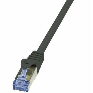Cablu S/FTP LogiLink CQ3013S, Cat.6A, Patchcord (Negru) imagine