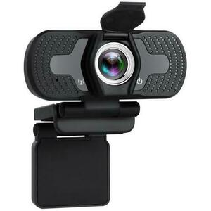 Camera web Tellur Full HD, 2MP, autofocus, microfon, Negru imagine