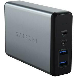 Incarcator laptop Satechi TYPE-C MultiPort Travel Charge, 108W, Space Gray imagine