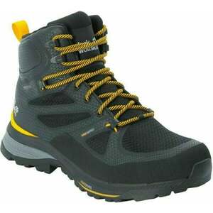 Jack Wolfskin Force Striker Texapore Mid M Black/Burly Yellow 40 Pantofi trekking de bărbați imagine
