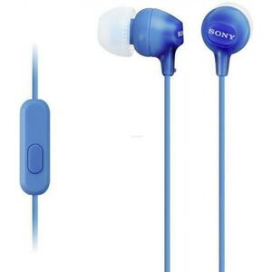 Casti cu microfon Sony MDR-EX15AP (Albastre) imagine