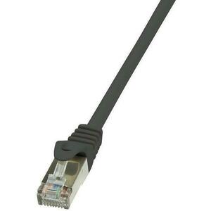 Cablu F/UTP LogiLink CP2023S, Patchcord, CAT.6, 0.5m (Negru) imagine