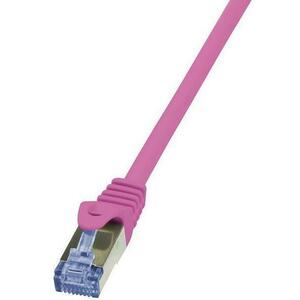 Cablu S/FTP LogiLink CQ3039S, Patch, CAT.6a, 1m (Roz) imagine
