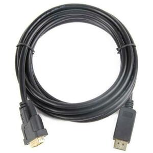 Cablu Monitor Gembird CC-DPM-DVIM-3M, DisplayPort (tata) - DVI (tata), 3 m (Negru) imagine