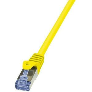 Cablu S/FTP LogiLink CQ3017S, Cat.6A, Patchcord (Galben) imagine