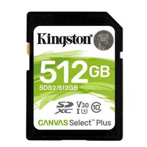 Card de memorie Kingston SDXC Canvas Select Plus, 512GB, Class 10, UHS-I U3 V30 imagine
