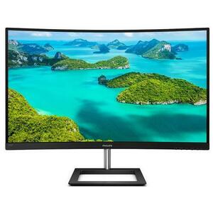 Monitor VA LED Philips 31.5inch 325E1C/00, QHD (2560 x 1440), VGA, HDMI, DisplayPort, Ecran Curbat, 75 Hz (Negru) imagine