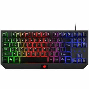 Tastatura Gaming Natec Fury Hurricane TKL, RGB LED, USB (Negru) imagine