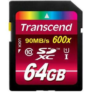 Card de memorie Transcend SDXC, 64GB, Clasa 10, UHS-I imagine