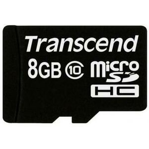 Card de memorie Transcend microSDHC, 8GB, Clasa 10 imagine