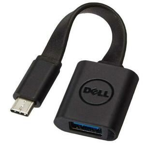 Adaptor Dell 470-ABNE, USB-C la USB-A 3.0 (Negru) imagine