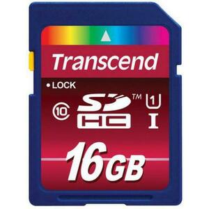 Card de memorie Transcend SDHC, 16GB, Clasa 10, UHS-1, Ultimate HD Video imagine