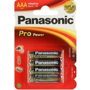 Baterii Foto Alkaline Panasonic Lr03Ppg/4BP, 1.5 V, 4 Buc imagine