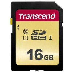 Card de memorie Transcend TS16GSDC500S, SDHC, 16GB, Clasa 10 UHS-I U1 imagine