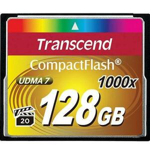 Card memorie Transcend TS128GCF1000, 128GB, Compact Flash 1000x imagine