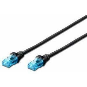Cablu UTP Digitus DK-1512-005/BL, CAT.5e, Patch, 0.5m (Negru) imagine
