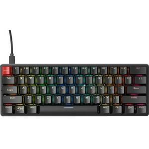Tastatura Glorious PC Gaming Race GMMK Compact Gateron Brown, US, USB, iluminare RGB (Negru) imagine