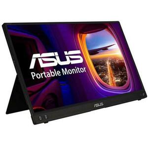 Monitor Portabil IPS LED ASUS 15.6inch MB16ACV, Full HD (1920 x 1080), USB Type-C (Negru) imagine