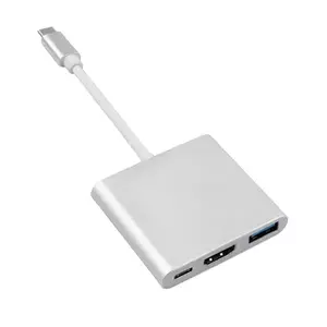 Adaptor Maclean MCTV-840, USB tip C la HDMI, USB 3.0 si USB tip C, 4K imagine