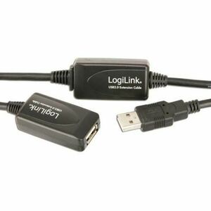 Cablu de conectare LogiLink, USB 2.0, 5m, Negru imagine