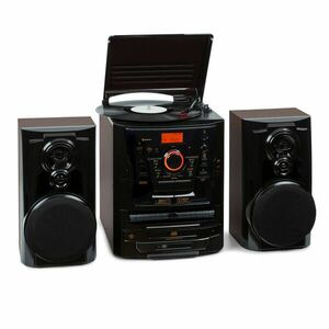 Auna 388 Franklin DAB+, sistem stereo, recorder, 3 CD player, BT, casetofon, AUX, port USB imagine