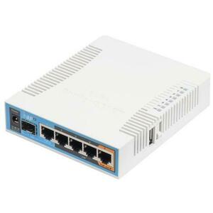Router Wireless MikroTik RB962UiGS-5HacT2HnT, Gigabit, Dual Band (Alb) imagine