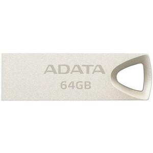 Stick USB A-DATA AUV210-64G-RGD, 64 GB, USB 2.0, metalic (Argintiu) imagine