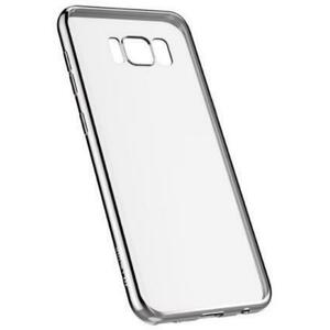 Protectie Spate Devia Silicon Glitter Soft pentru Samsung Galaxy S8 Plus (Argintiu/Transparent) imagine