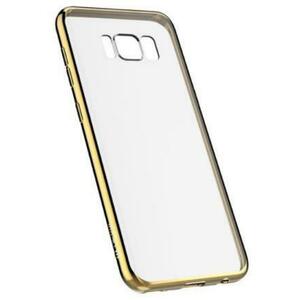 Protectie Spate Devia Silicon Glitter Soft Champagne pentru Samsung Galaxy S8 Plus (Auriu/Transparent) imagine