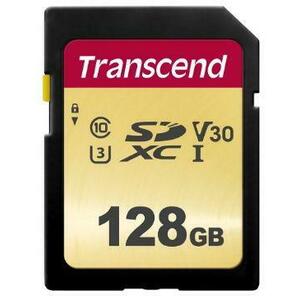 Card de memorie Transcend TS128GSDC500S, SDXC, 128GB, Clasa 10 UHS-I U3 imagine