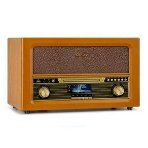 Auna Belle Epoque 1906 DAB, sistem stereo retro, radio, radio DAB, radio UKW, redare MP3, BT imagine