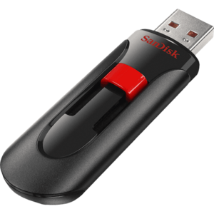 Flash Drive SanDisk Cruzer Glide 128GB USB 2.0 Black / Red imagine
