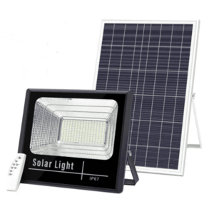 Proiector 200W, 323 LED SMD cu Panou Solar si Telecomanda imagine