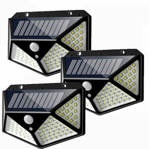 Set 3 Lampi ULTRA 100 LED Solare cu senzor de miscare si lumina 3 moduri ILUMINARE imagine