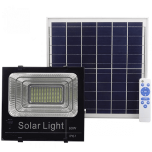 Kit Proiector 60W LED SMD JNI cu Panou Solar Si Telecomanda imagine