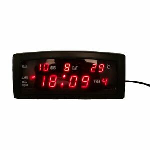 Ceas digital de masa 909-A LED cu alarma si termometru imagine
