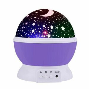 Star Master MOV GLOB 360 Lampa de Veghe cu Proiector Rotativ Stele imagine