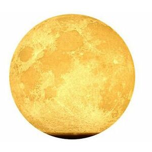Luna luminoasa cu suport metalic, diametru 13 cm imagine