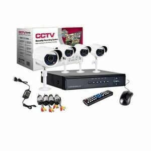 Kit de Supraveghere Kit video AHD CCTV DVR 4 camere EXTERIOR imagine