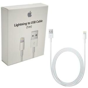 Cablu de date Apple MD818ZM pentru Apple Lightning, 1 m, blister (Alb) imagine