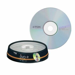 Set 10 DVD-R 4.7Gb 16x TDK imagine