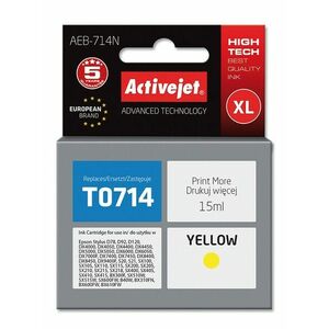 Cartus compatibil T0714 C13T071440 Yellow pentru Epson, Premium Activejet, Garantie 5 ani imagine