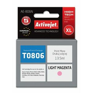 Cartus compatibil T0806 light magenta pentru Epson C13T08064010, Premium Activejet, Garantie 5 ani imagine